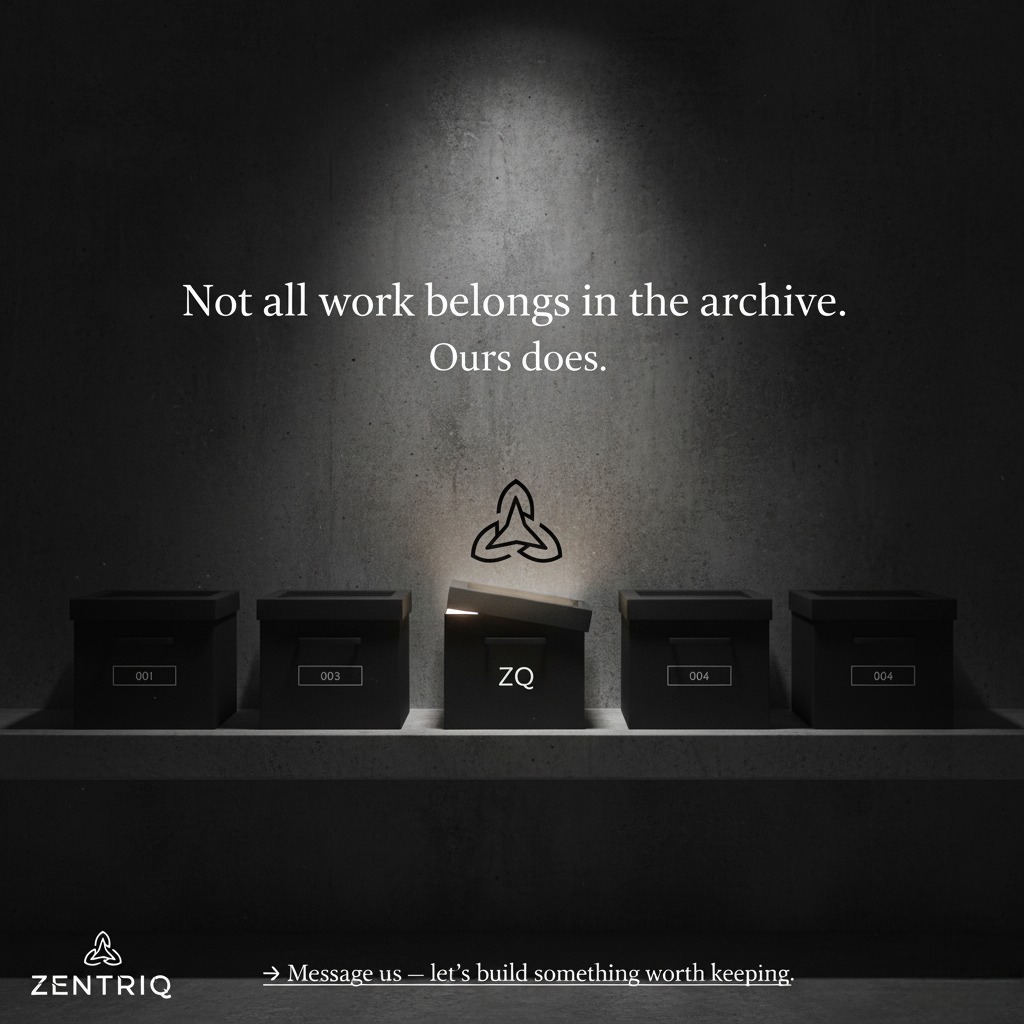 Graphic design portfolio example 5 - Professional design work by Zentriq